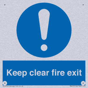 Keep Clear Fire Exit